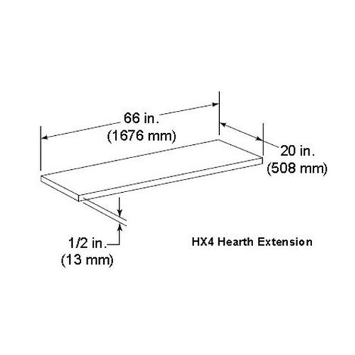 HHT Micore Hearth Extension | HX4M