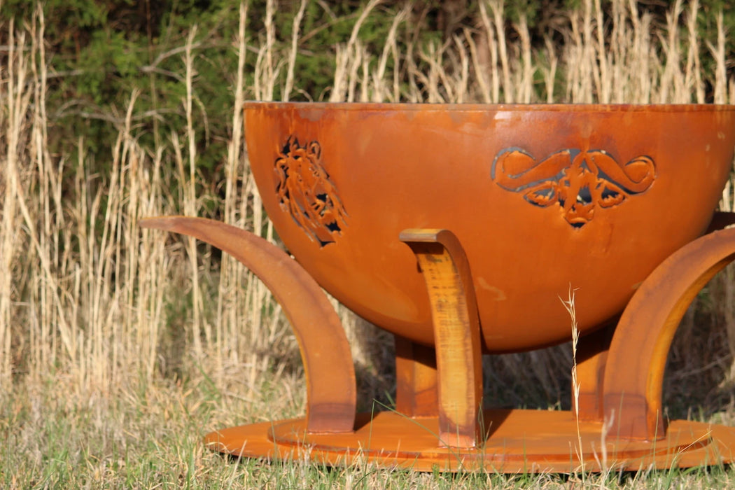 Fire Pit Art Africa's Big Five outdoor fire pit