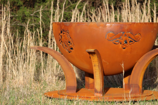 Fire Pit Art Africa's Big Five outdoor fire pit