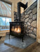 Hearthstone Stoves Bristol Gas Stove with Basil Finish on Hearth