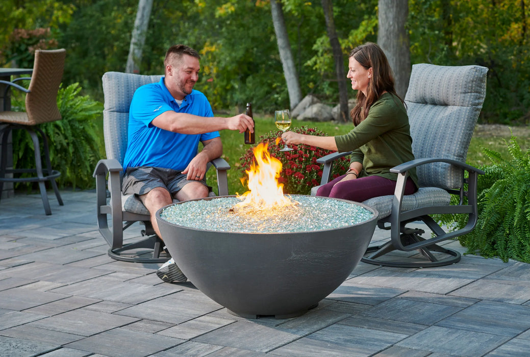 The Outdoor Greatroom Company 42-inch Cove Edge Round Gas Fire Pit Bowl