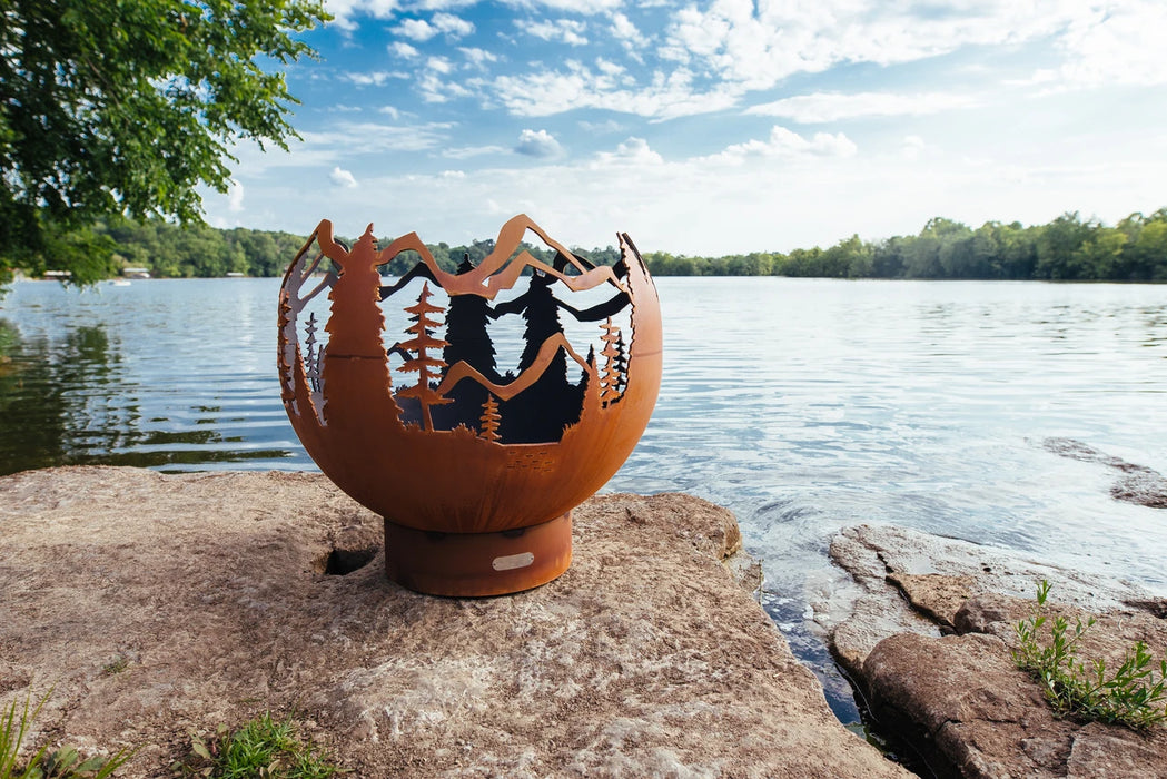 Fire Pit Art Mountain Vista outdoor fire pit