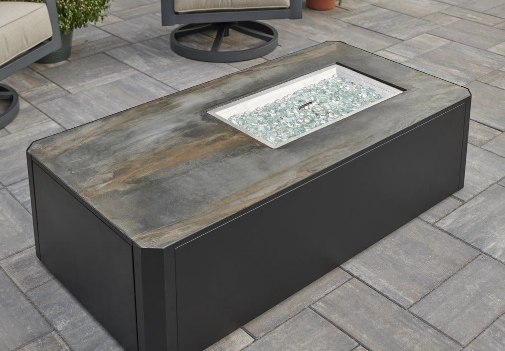 The Outdoor Greatroom Company Kinney Rectangular Gas Fire Pit Table