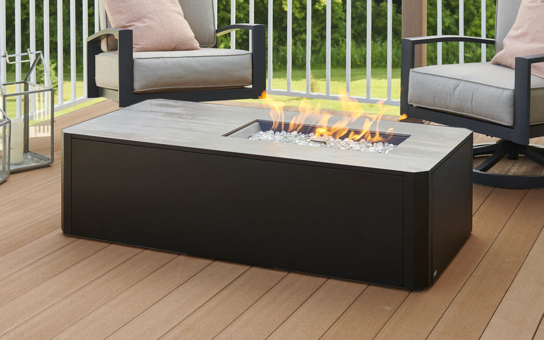 The Outdoor Greatroom Company Kinney Rectangular Gas Fire Pit Table