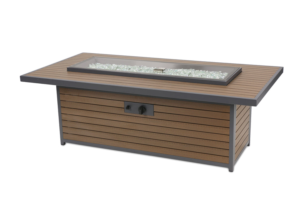 The Outdoor Greatroom Company Kenwood Linear Gas Fire Pit Table