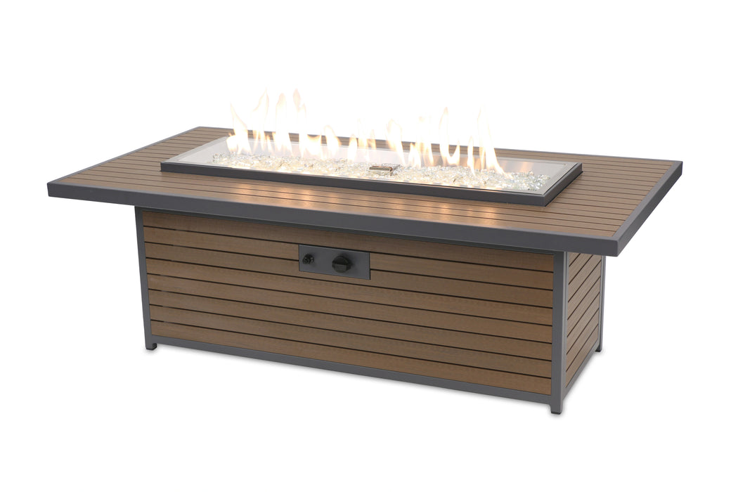 The Outdoor Greatroom Company Kenwood Linear Gas Fire Pit Table