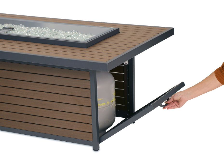 The Outdoor Greatroom Company Kenwood Linear Gas Fire Pit Table