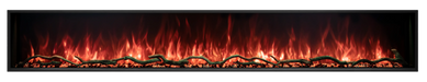 Modern Flames Landscape Pro Slim - 96" with Orange Flames