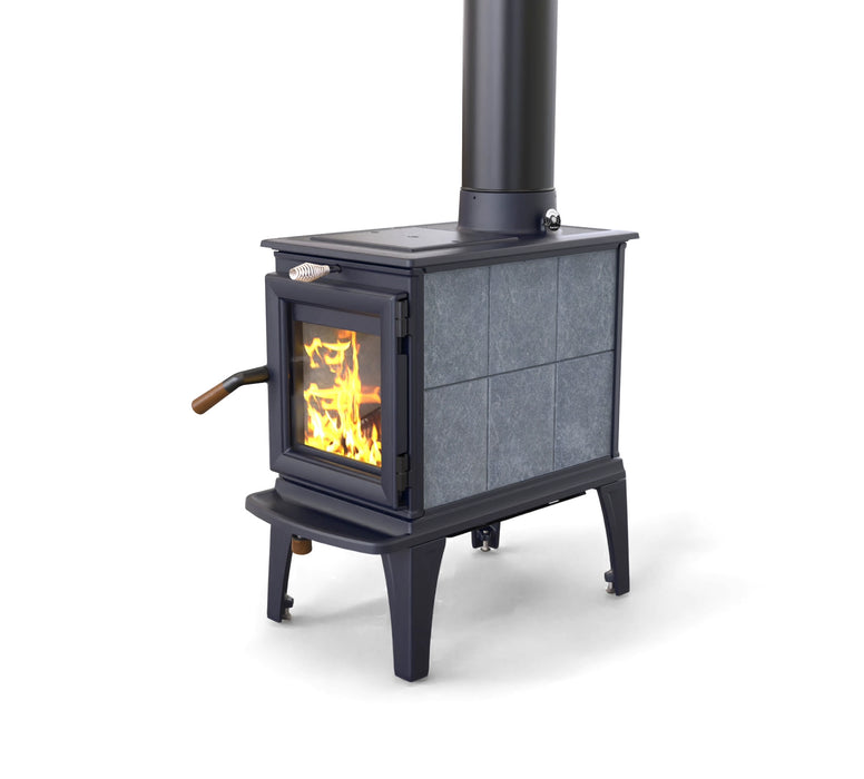 Hearthstone Stoves Lincoln Freestanding Wood Stove with Blue Enamel Finish