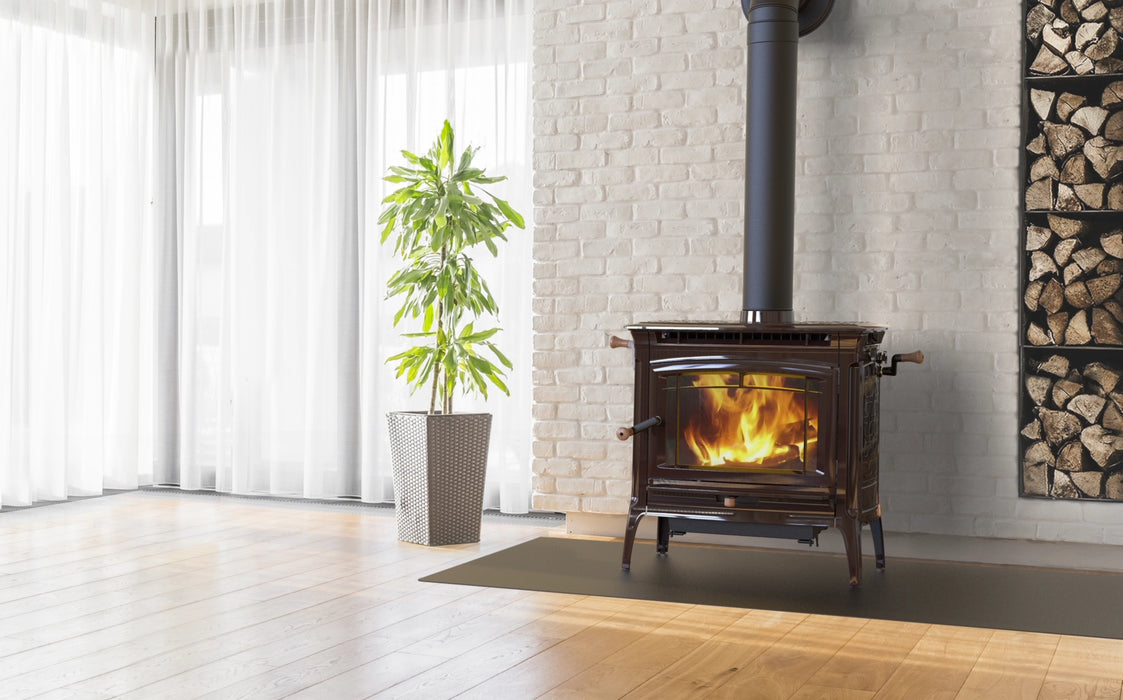 Hearthstone Stoves Manchester Freestanding Wood Stove with Brown Enamel Finish