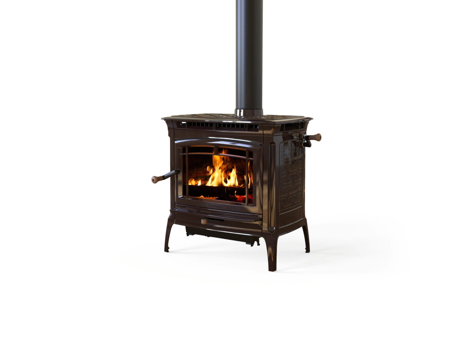 Hearthstone Stoves Manchester Freestanding Wood Stove with Brown Enamel Finish