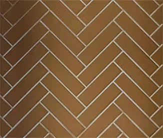 Majestic Masonry Brown Herringbone Refractory for Ashland Fireplace