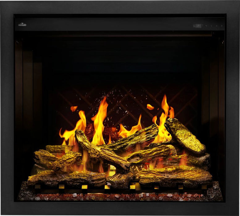 Napoleon Elevation X 36-Inch Built-In Electric Fireplace with Yellow Log Effect