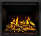 Napoleon Elevation X 36-Inch Built-In Electric Fireplace with Yellow Log Effect