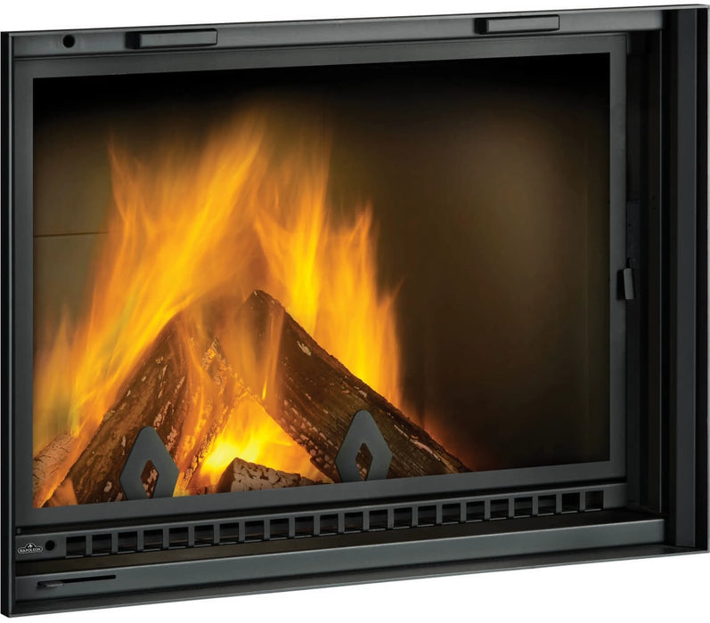 Napoleon High Country 5000 Wood Fireplace with Included Steel (Black) Andirons