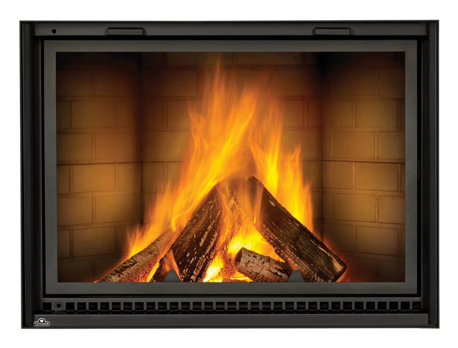 Napoleon High Country™ 8000 Wood Fireplace with Traditional Brick Panels