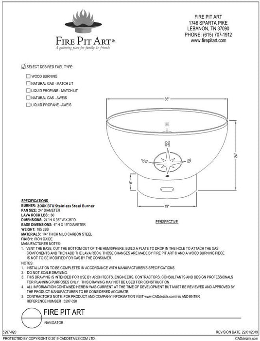 Navigator Fire Pit