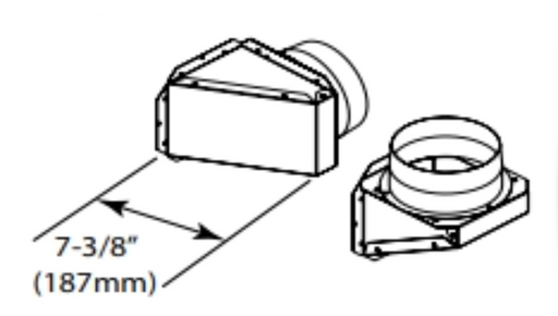 HHT Pioneer II Outside air elbow kit (used to offset outside air starting collar)