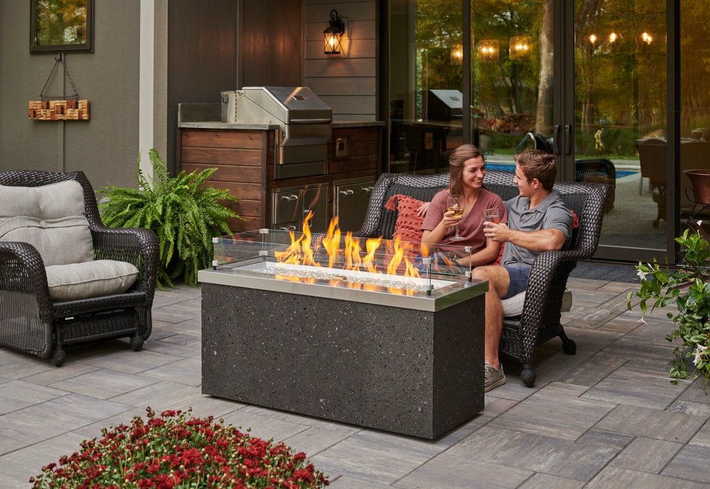 The Outdoor Greatroom Company Key Largo Linear Gas Fire Pit Table