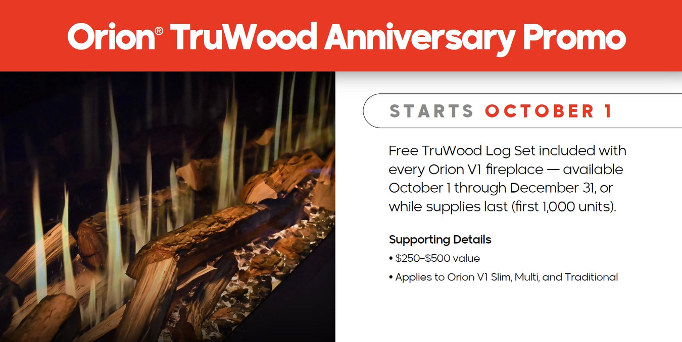 Modern Flames Orion Promo - October through December 2025