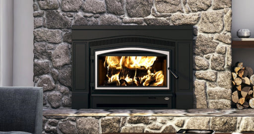 Osburn Matrix 2700 Fireplace Insert with Brushed Nickel Door Overlay