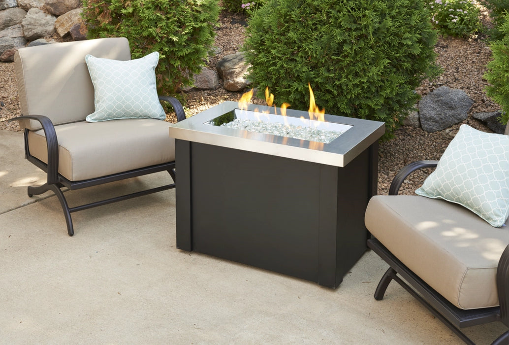 The Outdoor Greatroom Company Providence Rectangular Gas Fire Pit Table