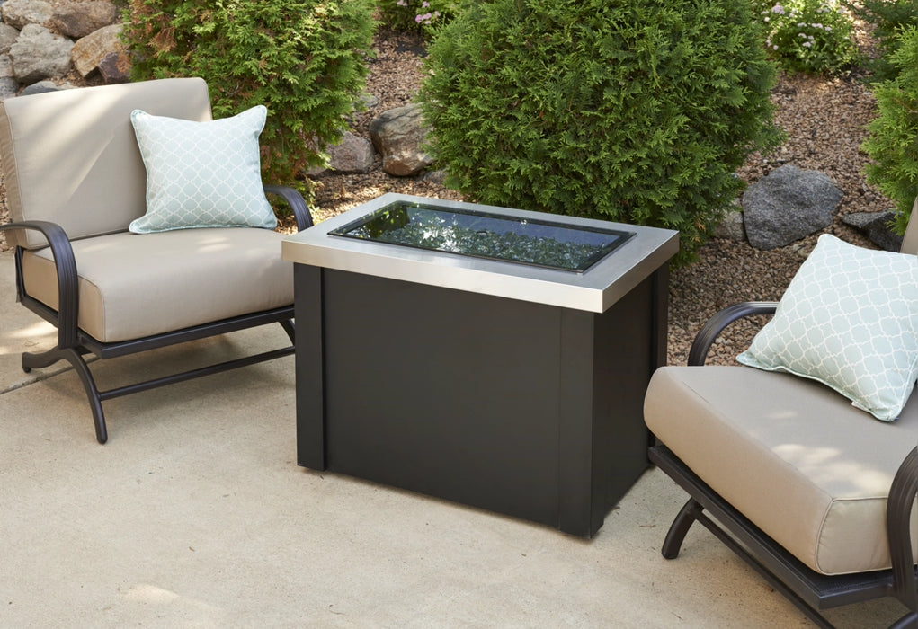 The Outdoor Greatroom Company Providence Rectangular Gas Fire Pit Table