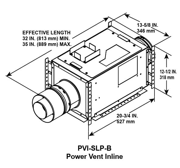 PVI-SLP-B Dimensions