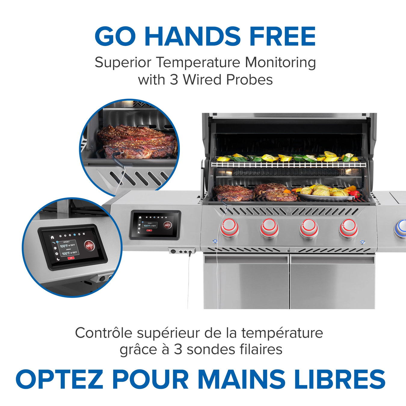 Napoleon Prestige PRO 500 Connected Go Hands Free Infographic