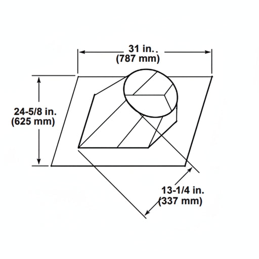 HHT DVP Roof Flashing, 7/12 - 12/12 Roof Pitch