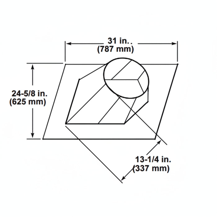 HHT DVP Roof Flashing, 7/12 - 12/12 Roof Pitch