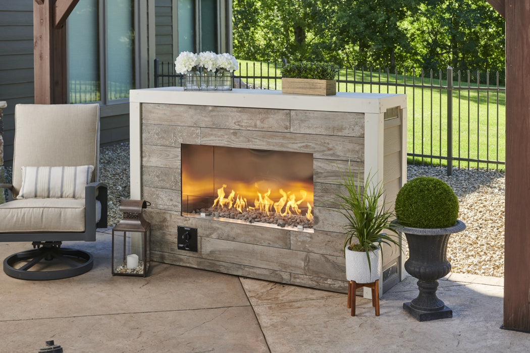 The Outdoor Greatroom Company Single-Sided Ready to Finish Outdoor Fireplace