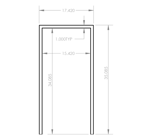 Summerset RTK-15 Front Dimensions