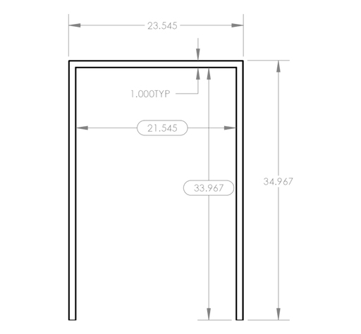 Summerset RTK-22 Front Dimensions