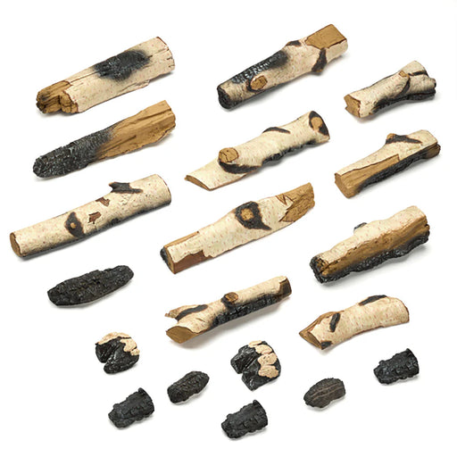 SimpliFire Triton Linear Electric Fireplace Birch Logs