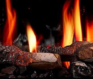 SimpliFire Glowing Birch Log Set for Allusion Edge Linear Electric Fireplace