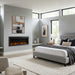 SimpliFire 50" Allusion Slim Electric Fireplace in Bedroom