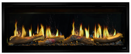 SimpliFire Allusion Edge Electric Fireplace with Yellow Flame Pattern