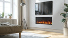 SimpliFire Scion 43" Linear Electric Fireplace in Bedroom