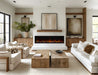 SimpliFire Triton 78" Linear Electric Fireplace with Timber Logs & Orange Flames