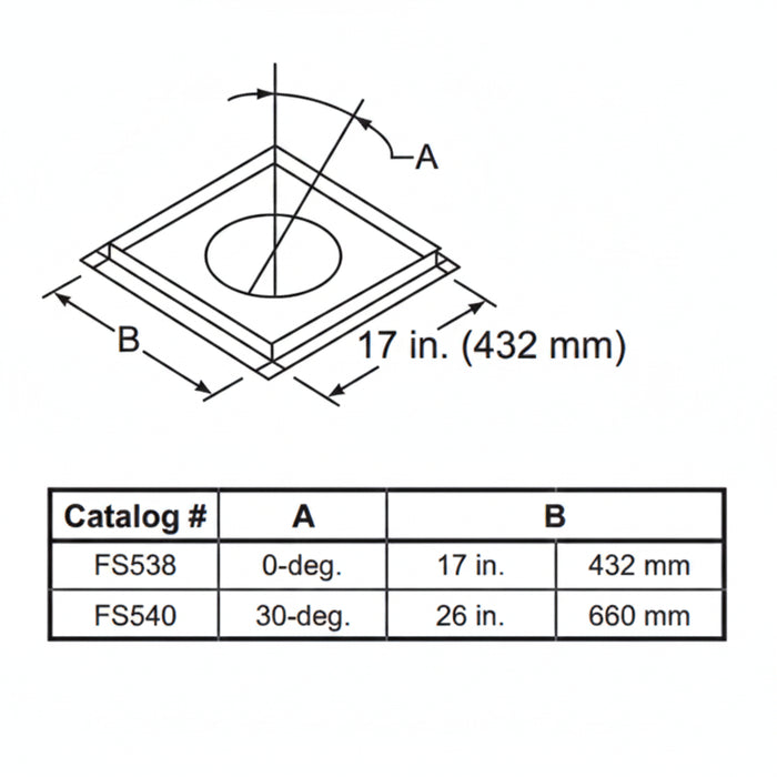 HHT AC30 Degree Firestop Spacer for SL1100 and SL400 Series Pipe