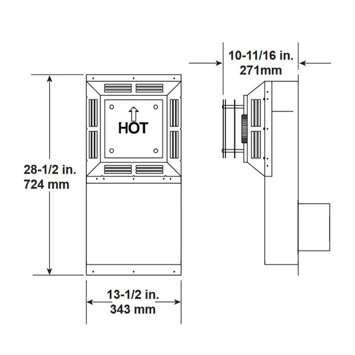 HHT SLP SL Snorkel Cap Dimensions