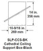 HHT SLP Cathedral Ceiling Support - Black: Sizing