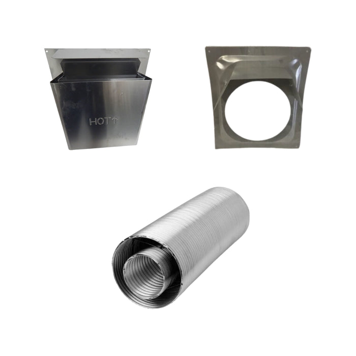 HHT Horizontal Vent Termination Kit - Includes Adjustable Termination Cap, 1" Firestop, 42" Flex SLP, and Adapters