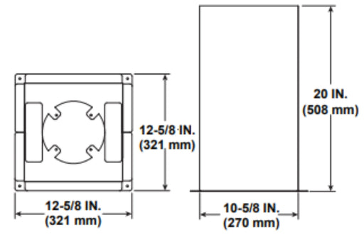 HHT Roof Deck Underside Insulation Shield for SLP Vent Pipe Penetrations