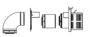 HHT Top Vent Horizontal Termination Kit for SLP Venting Components