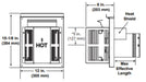 HHT Trapezoid Horizontal Vent Kit for Rear-Venting Fireplaces