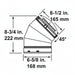 HHT SLP 45-Degree Elbow Dimensions