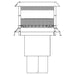 HHT Stainless Steel Square Termination Cap for SL1100 Chimney Systems