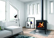 Hearthstone Stoves Shelburne Freestanding Wood Stove with Matte Black Finish in Living Room